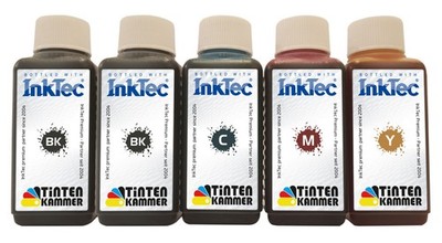 InkTec Refill Tinte für Canon PIXMA MG6120 MG6220 - 5x 250ml