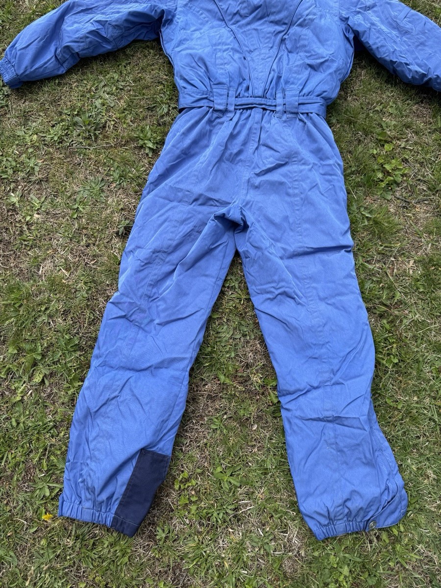 Vtg Spyder XT One Piece Ski Suit Womens 10 Blue 90s Thinsulate