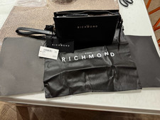 Pochette uomo john richmond jr-b88 nera in pelle