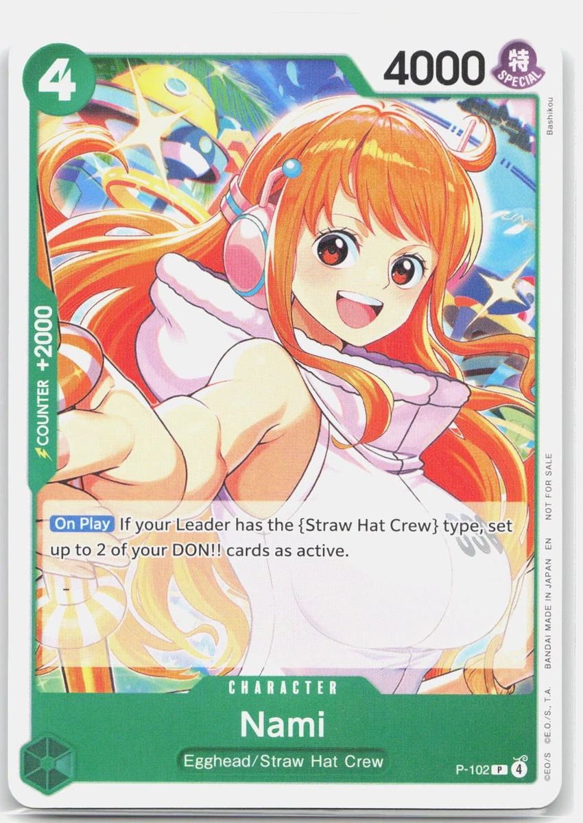 Nami P-102 One Piece Promotion Cards for sale | eBay