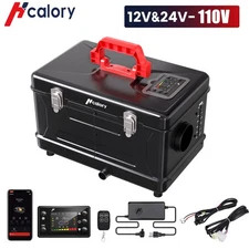 Hcalory 12V-24V 110V 8KW Bluetooth Diesel Air Heater For Car Bus RV Indoors