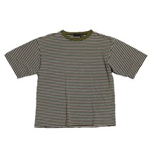 Camiseta Vintage Años 90 Ancla Azul Rayas Verde XL Surf Skate Boxy