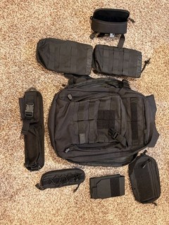 5.11 RUSH12 2.0 24L Tactical Backpack w/accessories