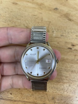 VINTAGE WALDMAN SUPER SWISS MADE ARMBANDUHR 25 JEWELS SELBSTAUFZUG UHR