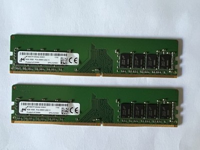 Micron 2x 8GB (16GB) DDR4 RAM PC4-2666V 1Rx8 Arbeitsspeicher DIMM  GETESTET 