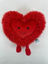 Jellycat Amuseable Red Heart Plush Stuffed Animal Toy Love Huggable Soft 9"