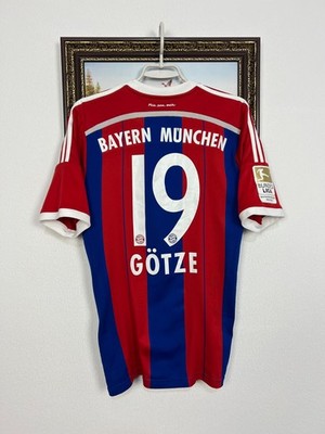 Bayern Munich Home football shirt 2014 Soccer #19 Gotze Adidas