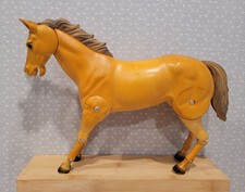 1973 Vintage Gabriel The Lone Ranger Brown Tan Horse Articulated Action Figure