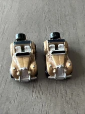 Micro Machines 1986 Galoob MG TF Roadster Sun Color Changers Gold Lot of 2 VTG