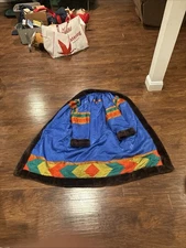 Ann Tjian Kenar Reversible Faux Fur West Geometric SatinXL NO TAG FUR L 49 W 47