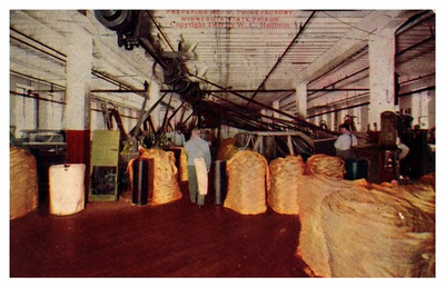 #ad Twine Factory Minnesota State Prison MN C1910s Postcard AH4 $12.50