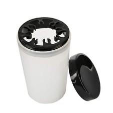 1 Piece Nail Art Brush Cleaner Cup 1 Count Pack of 1 , Black lid