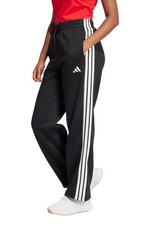 BNWT ADIDAS Essentials 3-Stripes Hem Fleece Track Pants size L WIDE LEG JE1300