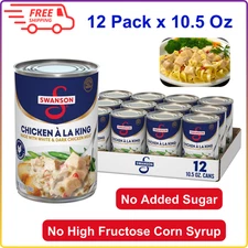 Swanson Canned Chicken A La King W/ White& Dark Chicken Meat, 10.5 Oz Can (12Pk)