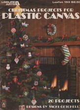 VTG CHRISTMAS PROJECTS FOR PLASTIC CANVAS LEAFLET 153