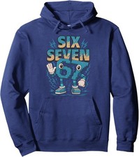 Funny Meme 67 Six Seven 6 7 Italian Brainrot Unisex Hooded Sweatshirt