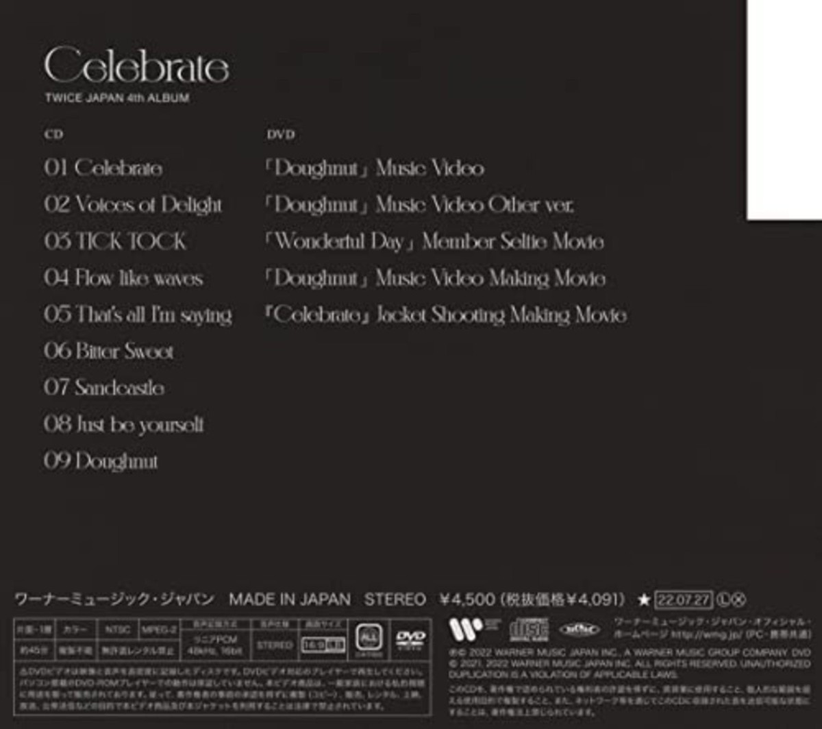 Celebrate-Version A-Incl. DVD by Twice (CD, 2022) for sale online
