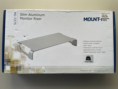 Mount-It! Slim Aluminum Monitor Stand / Riser MI-7275