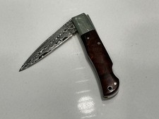 Vintage A.G. Russell Model A340-DA Lockback Damascus Blade Knife