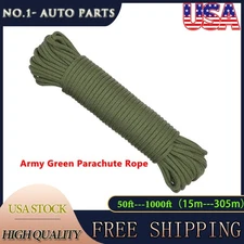 Nylon Paracord Parachute Cord Rope 550 Mil Spec Type III 7 Strand 50FT-1000FT