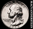 1963 Washington Quarter- Silver- Choice Gem Brilliant Uncirculated Luster #J7387