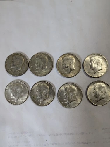 8- Kennedy Half Dollars-66,67,68, 69