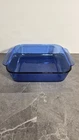 Pyrex Casserole Dish Cobalt Blue Square 8x8x2 222-R Glass Vintage