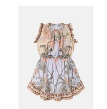Zimmermann Girls Wylie flip blue floral boho resortwear upscale vacay dress 4