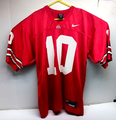 Ohio State Buckeyes Nike Team Red #10 Jersey Troy Smith Julian Sayin SZ LG