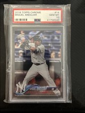 2018 Topps Chrome Miguel Andujar Rookie Psa10 #14 (Yanks, Padres)