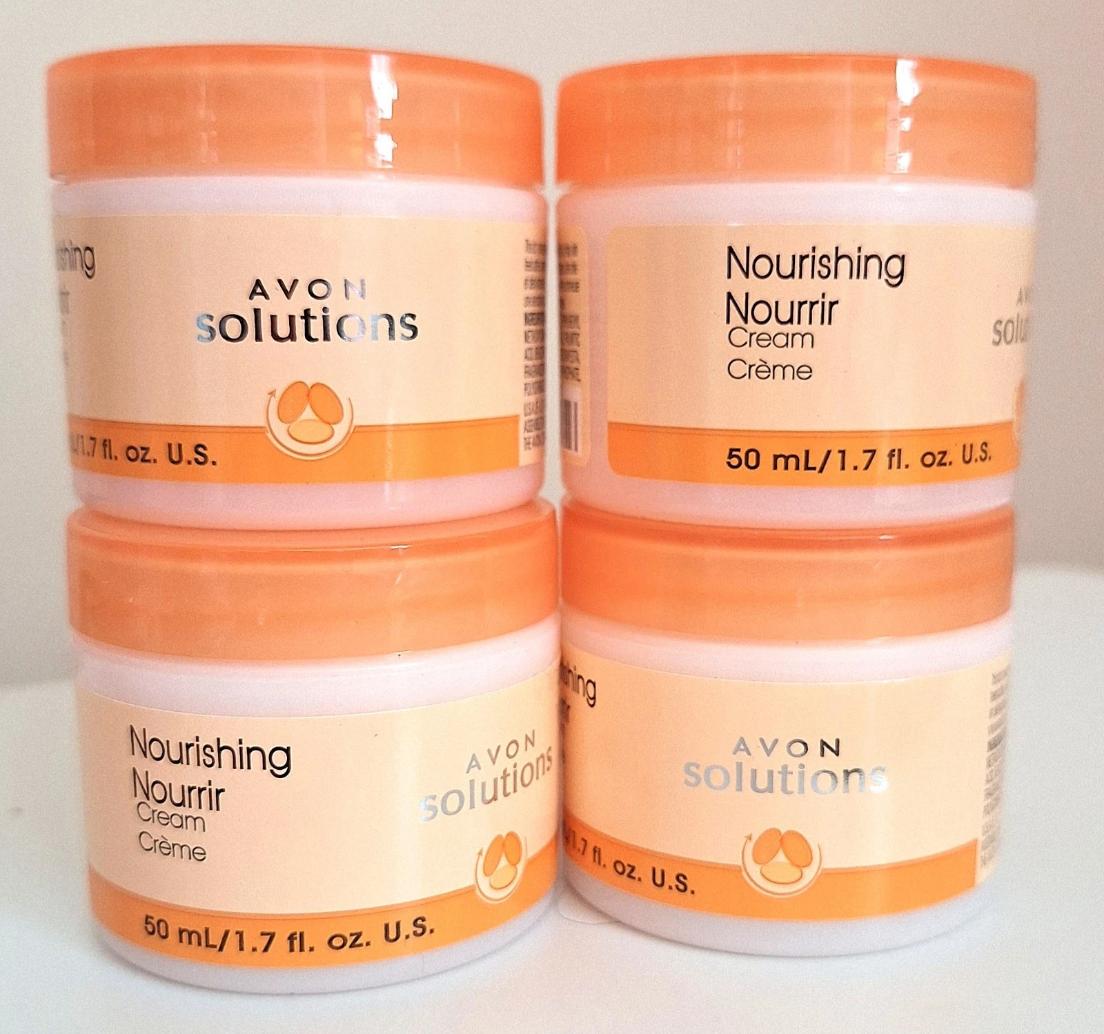4-Pack Avon Solutions Nourishing Cream (replaced Avon Nurtura), 1.7 oz ea, new