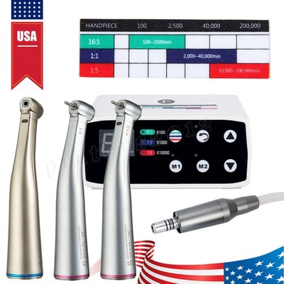 NSK Style Dental Brushless LED Electric Micro Motor/1:5 Increasing Handpiece UPS