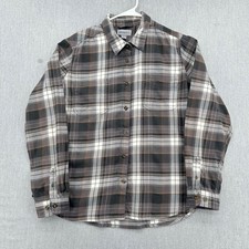 Carhartt Button Down Mens XL Gray Plaid Rugged Flex Long Sleeve Work Shirt