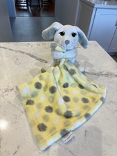 Little Beginnings White Puppy Dog Lovey Plush Baby Security Blanket Yellow Lovie