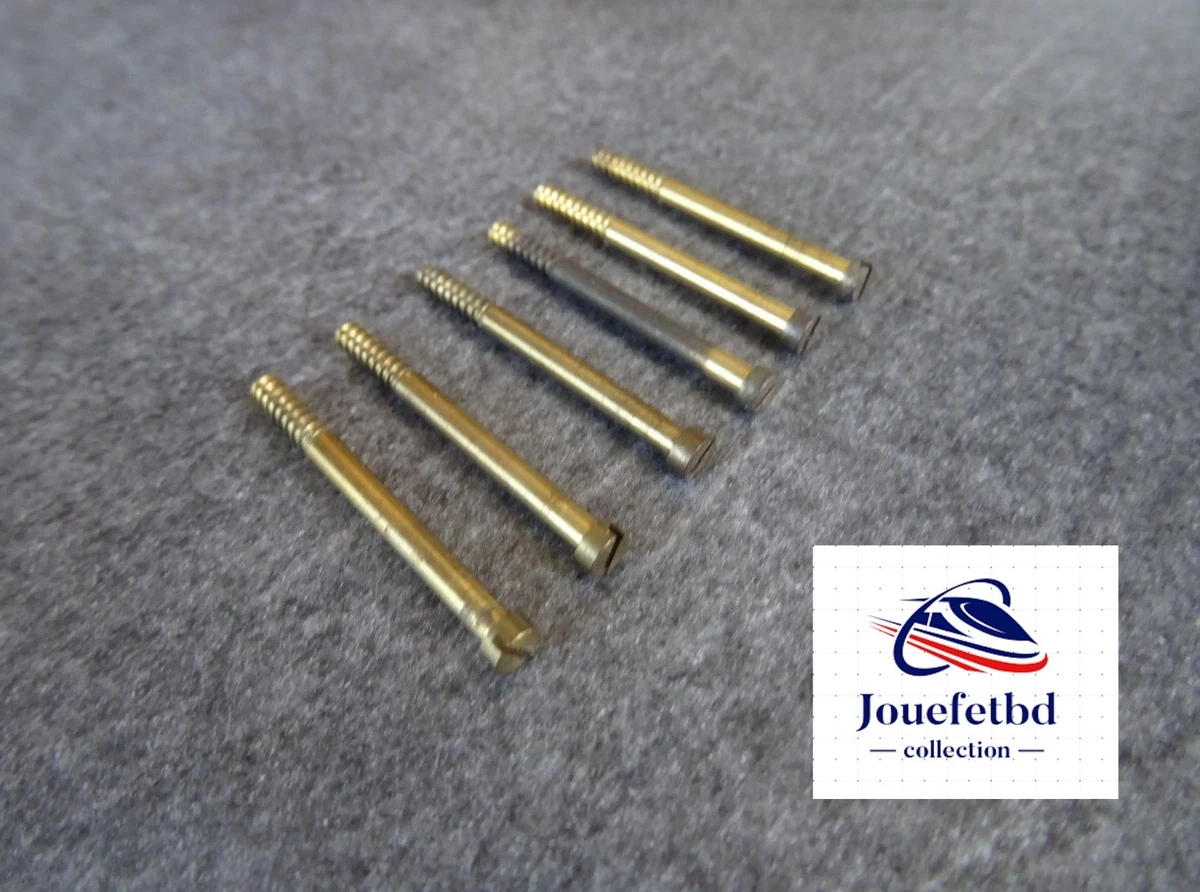 DYNWAVE Lot de 50 vis de fixation HO N pour modélisme ferroviaire, professionnel, métal, accessoires de train, échelle HO pour modélisme de train, court