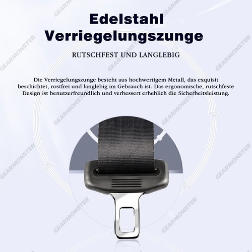 2x 3 Punkt 290cm Automatikgurt Sicherheitsgurt Universal Beckengurt Gurtlasche - Bild 7 von 15