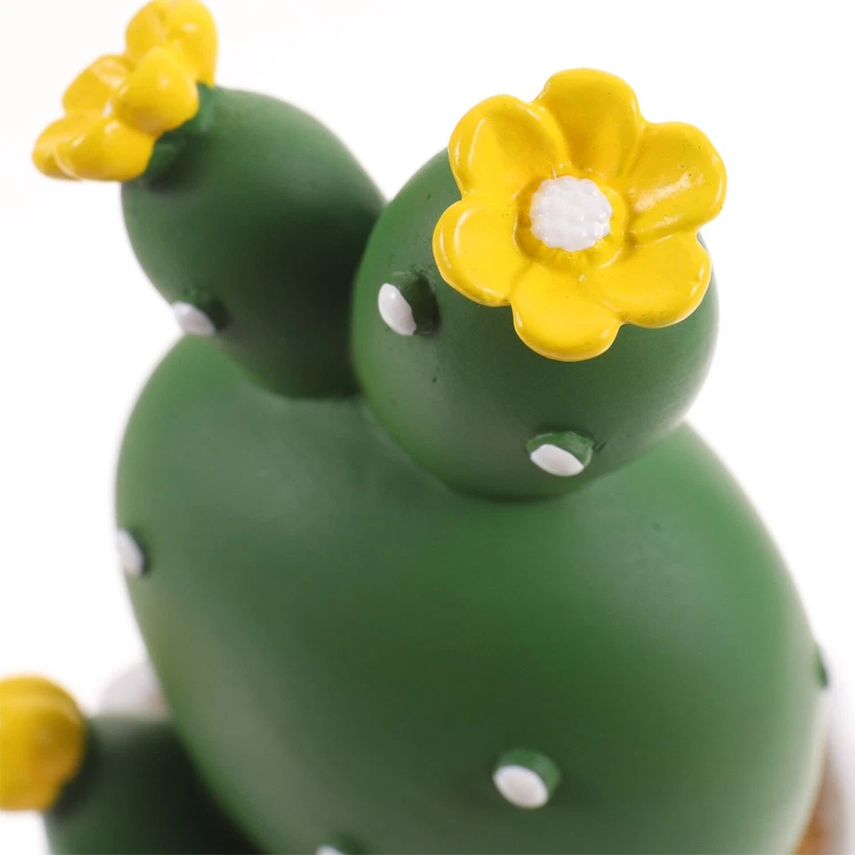 Succulentes Artificielles Ornement De Cactus Plastique Sculpture - Photo 4/4