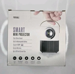 Smart Portable Mini Projecteur avec écran de projection Simpe 100"/16:9