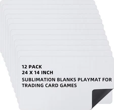 Yexiya Card Game Mats 14 x 24 Inch Sublimation Blanks Playmat for Trading... 