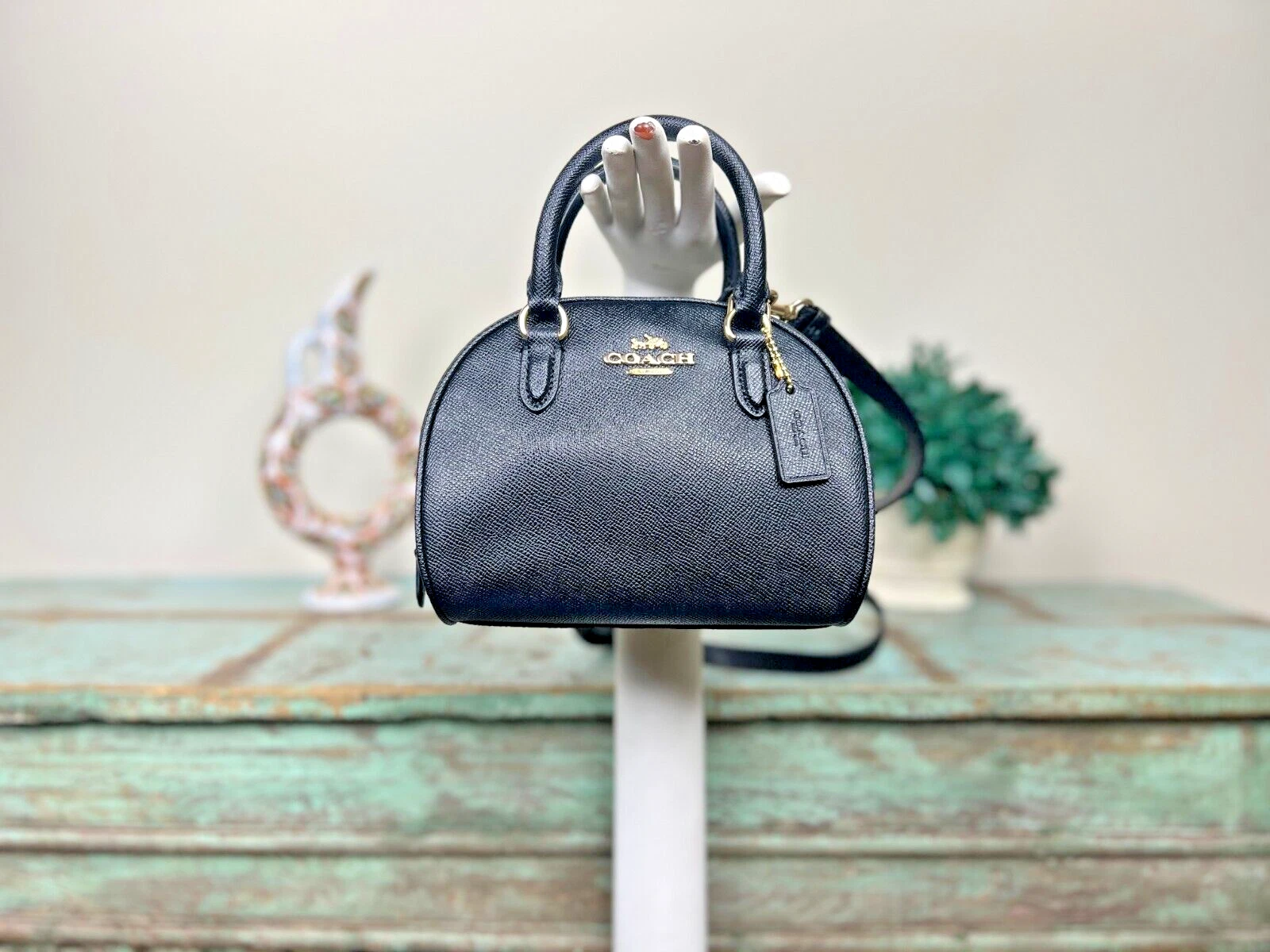 Borsa Coach donna nera Sydney nera