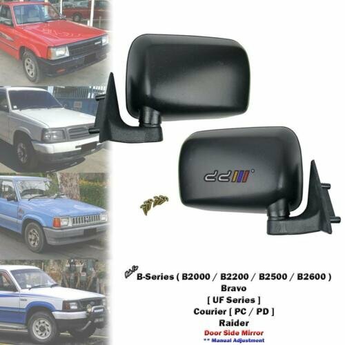1 Pair Front Manual Door Side Mirror For Mazda Bravo B2200 B2500 B2600 UF 86-98