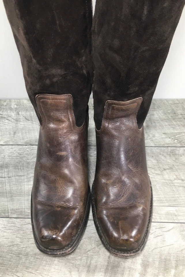 Botas vaqueras de cuero envejecido Double H Sonora HH DH0022 para mujer talla 8,5 Foto 4 de 4