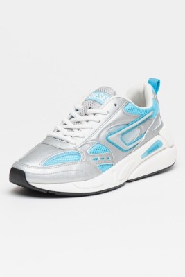 Diesel Women's S-Serendipity Sneaker Shoes, P5138 H9447, Silver, EU 38, UK 5