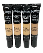 Jordana Complete Cover 2-in-1 Concealer & Foundation (1oz/) LOT OF 2; PICK! New
