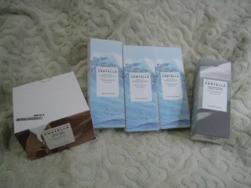 3x [SKIN1004] Madagascar Centella Hyalu Cica Blue Serum 50ml + ampoule + Cream