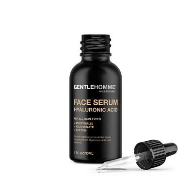 Men Hyaluronic Acid Facial Serum for Men with Hyaluronic Acid & Vitamin E 