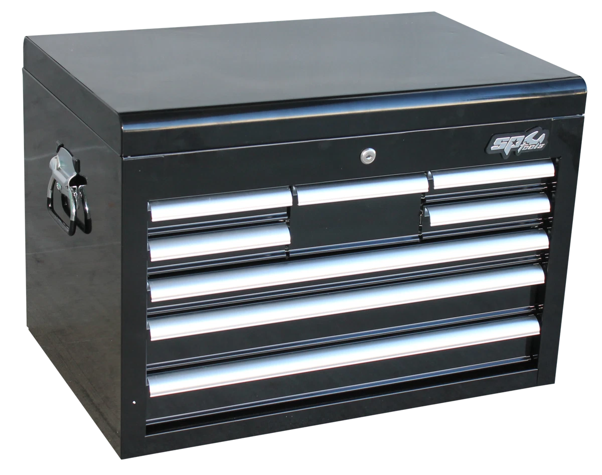 SP Tools Tool Box Black Custom 8 Drawer SP40103
