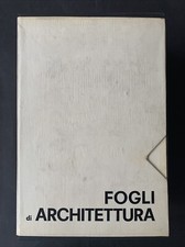 FOGLI DI ARCHITETTURA DESIGN ZANUSO COFANETTO 10 PROGETTI 22 TAVV COMPLETO 1969