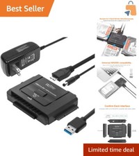 High-Speed USB 3.0 Adapter for SATA/IDE Drives - Includes Power Adapter Cable