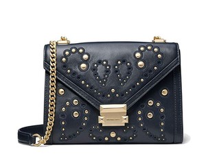 michael kors whitney studded shoulder bolsa